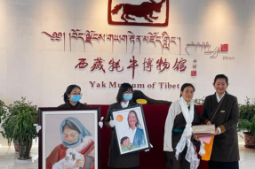 “以心为印——雍忠卓玛个展”在西藏牦牛博物馆开幕