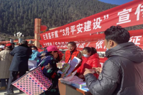 西藏左贡县开展“三月平安建设宣传月”主题宣传活动